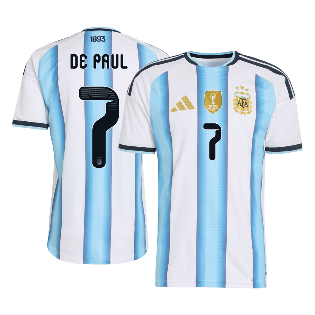 DE PAUL #7 Argentina Home Soccer Jersey 2026 Player Version