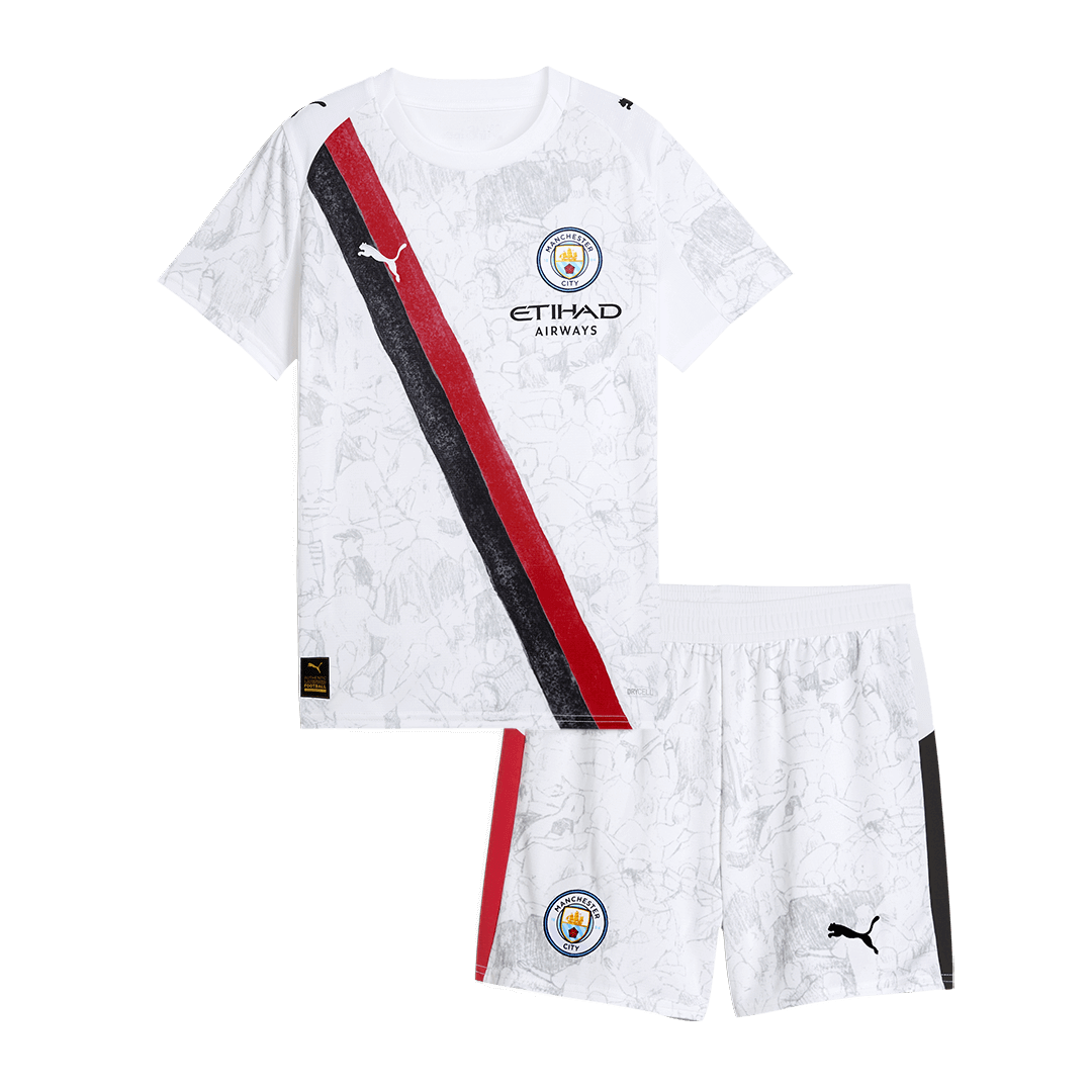 Kid's Manchester City Soccer Jersey Kit(Jersey+Shorts) 2025/26