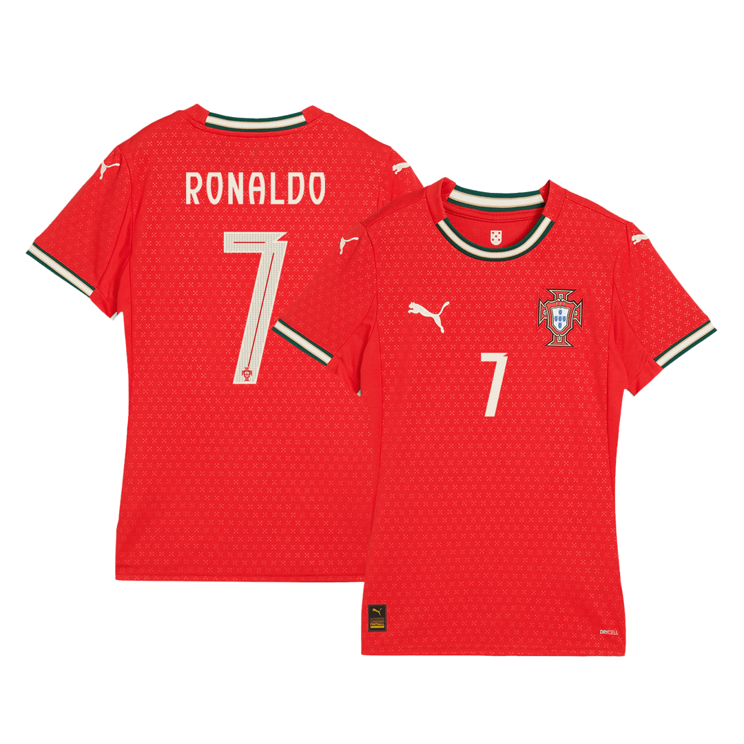 Women's RONALDO #7 Portugal Home Soccer Jersey 2025