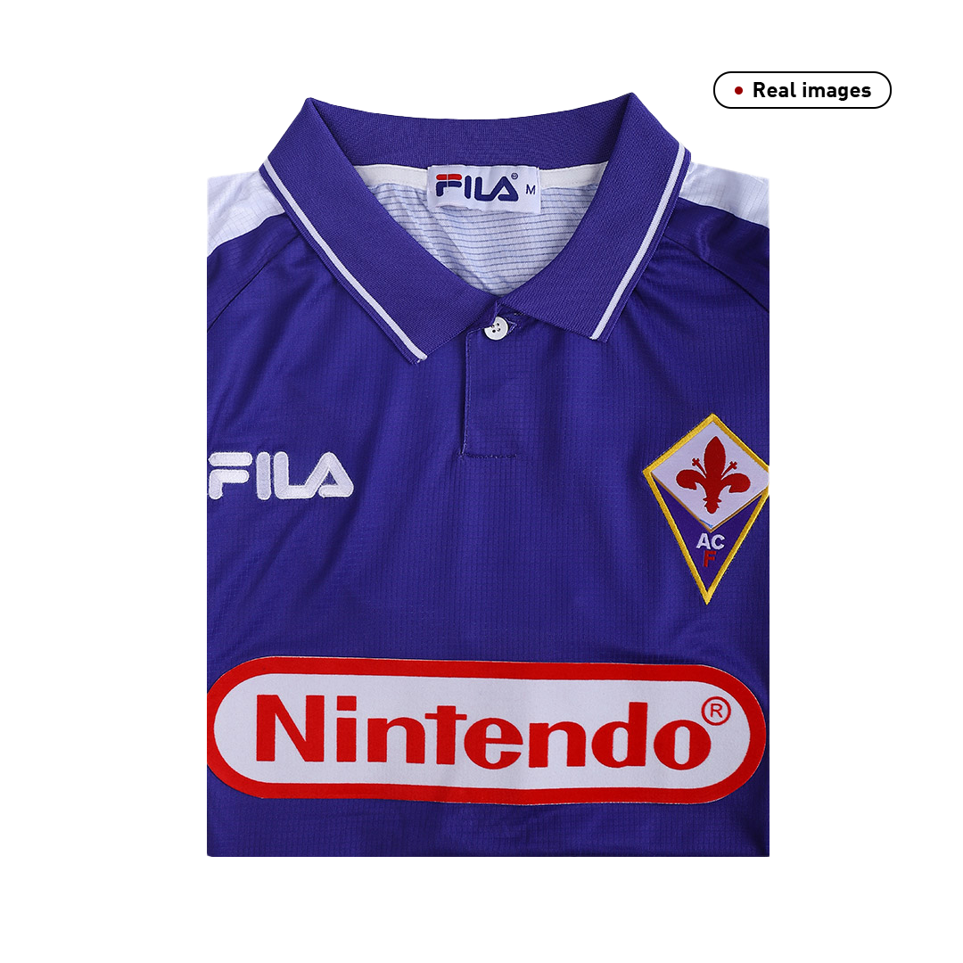 Retro 1998/99 Fiorentina Home Soccer Jersey - Image 5