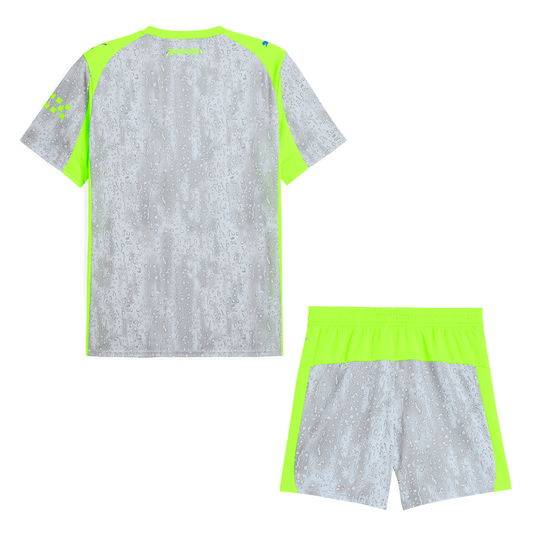 Manchester City Third Away Soccer Jersey Kit(Jersey+Shorts) 2025/26 - Image 2