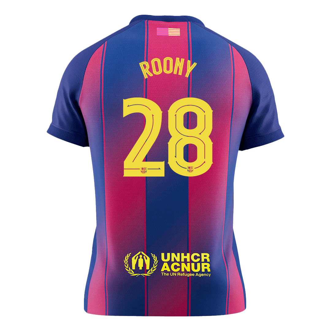 ROONY #28 Barcelona Home Soccer Jersey 2025/26 - UCL - Image 2