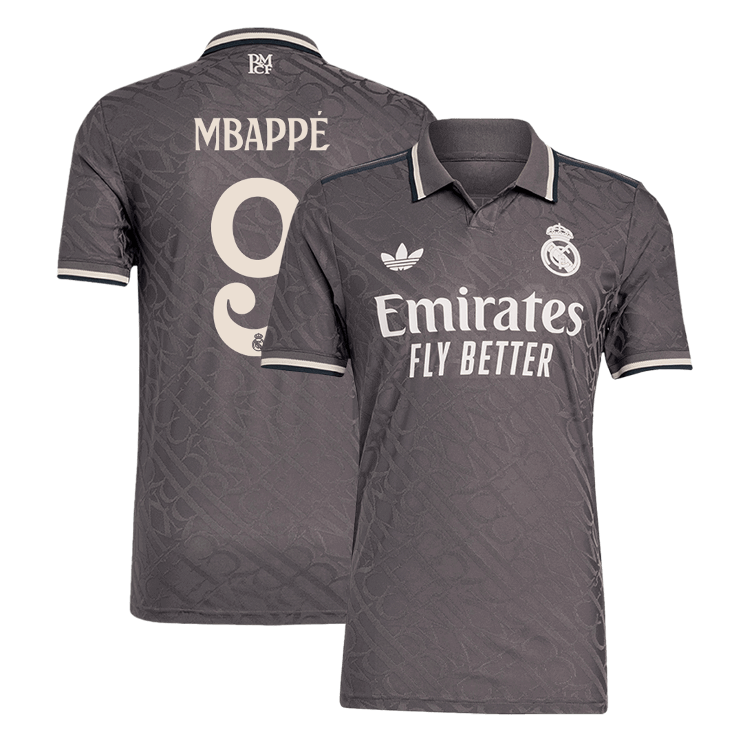 MBAPPÉ #9 Real Madrid Third Away Soccer Jersey 2024/25 Player Version
