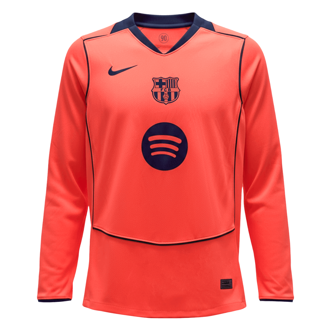 Barcelona Third Away Long Sleeve Soccer Jersey 2025/26 - Image 2