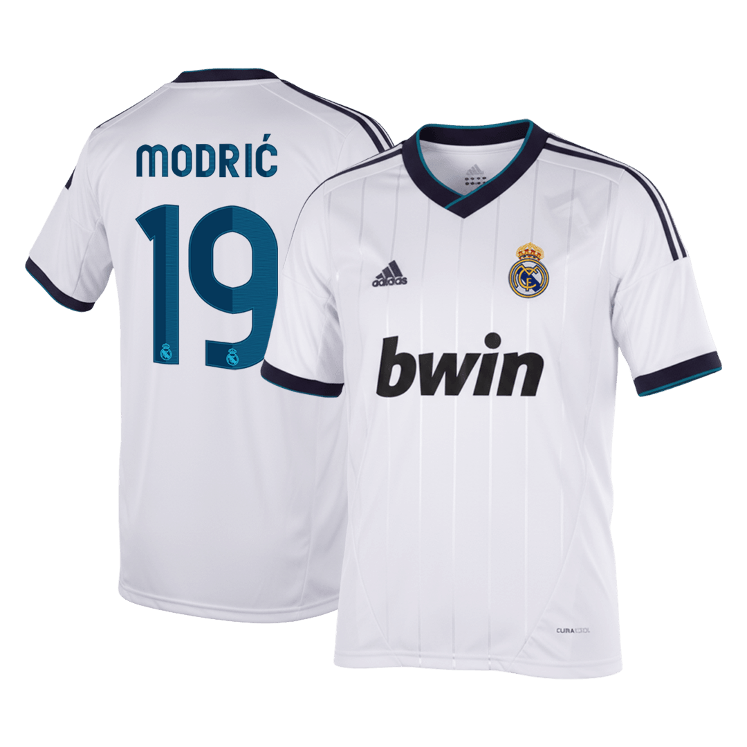 Retro MODRIĆ #19 2012/13 Real Madrid Home Soccer Jersey
