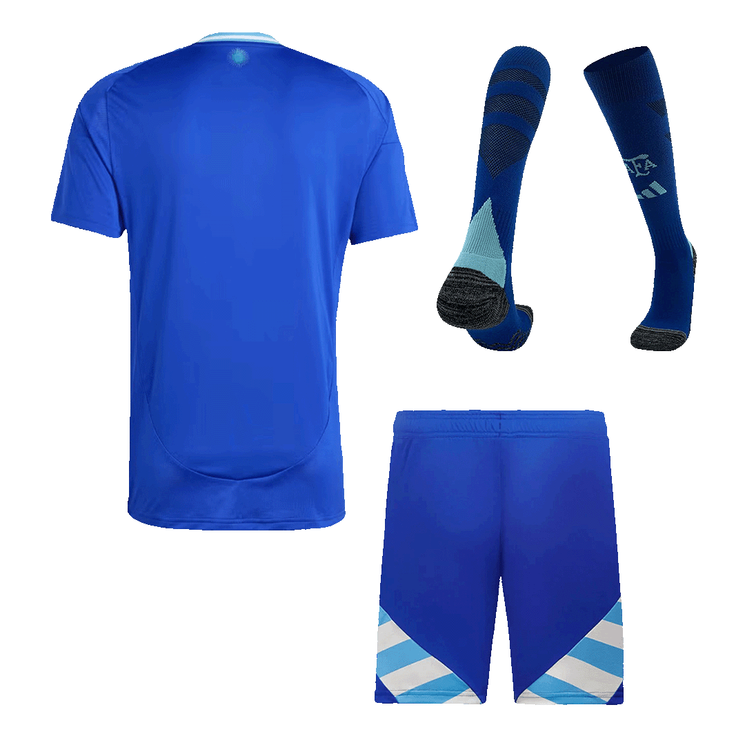 Argentina Away Soccer Jersey Kit(Jersey+Shorts+Socks) Copa America 2024 - Image 2