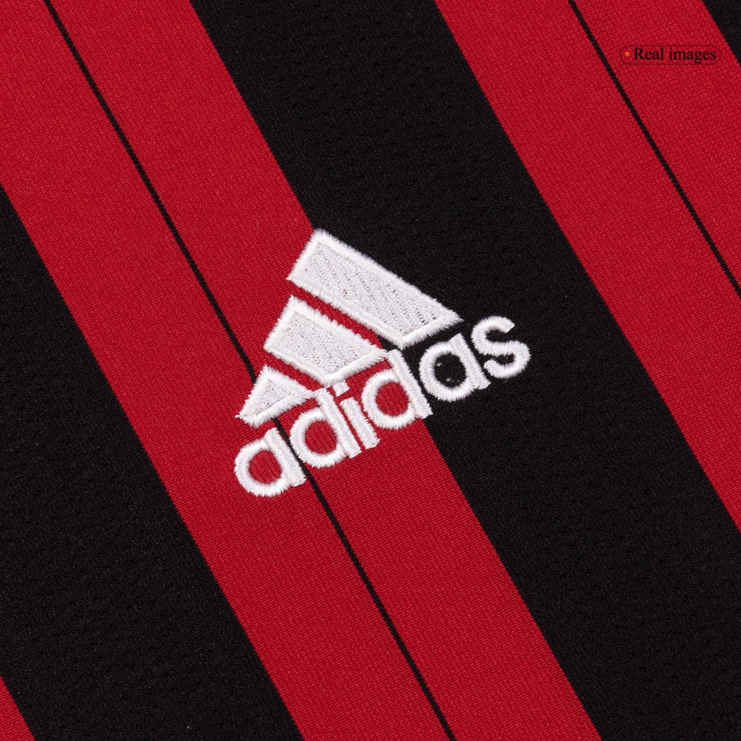 Retro 2013/14 AC Milan Home Long Sleeve Soccer Jersey - Image 5