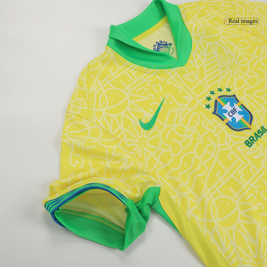 NEYMAR JR #10 Brazil Home Soccer Jersey 2024 - Image 5