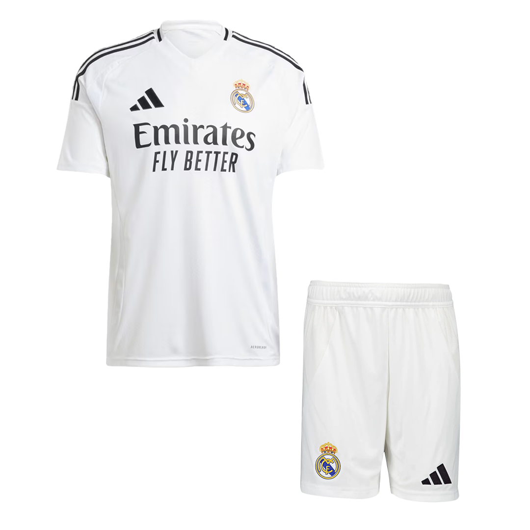 Real Madrid Home Soccer Jersey Kit(Jersey+Shorts) 2024/25