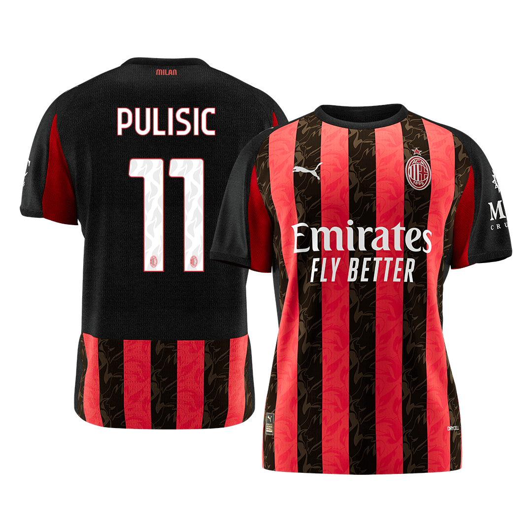 PULISIC #11 AC Milan 
 Home Soccer Jersey 2025/26