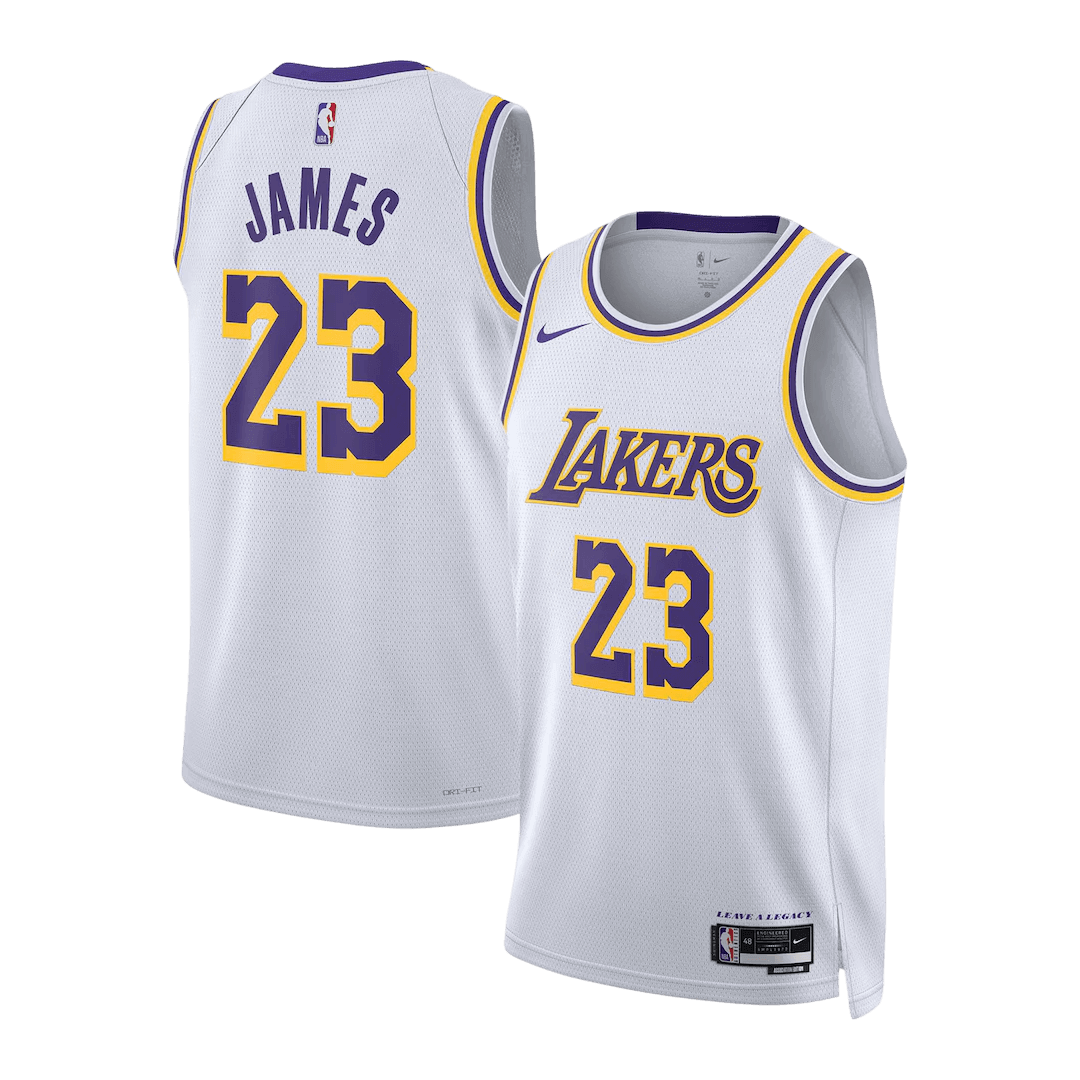 Los Angeles Lakers James #23 Swingman NBA Jersey - Association Edition