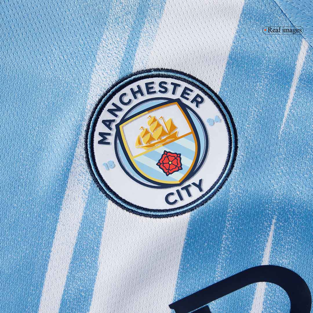 Manchester City Home Long Sleeve Soccer Jersey 2025/26 - Image 8