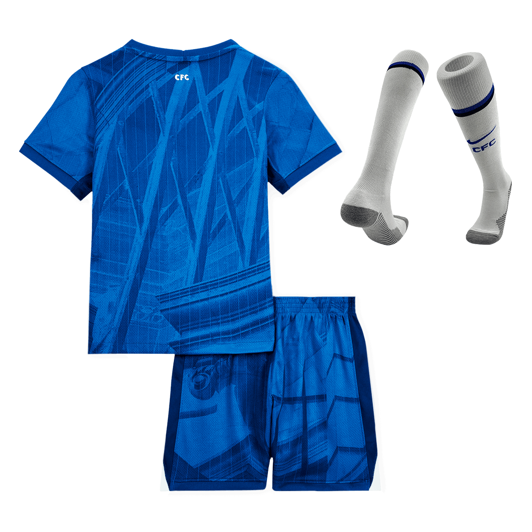 Kid's Chelsea Home Soccer Jersey Kit(Jersey+Shorts+Socks) 2025/26 - Image 2