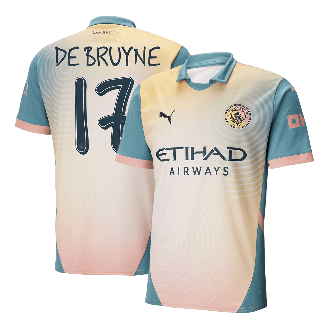 DE BRUYNE #17 Manchester City Fourth Away Soccer Jersey 2024/25