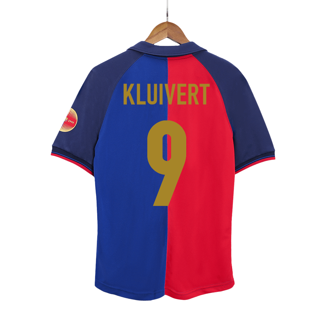 Retro KLUIVERT #9 1999/00 Barcelona Home Soccer Jersey