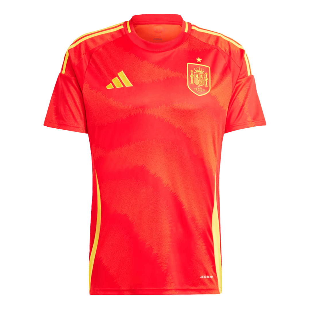 Spain Home Soccer Jersey Kit(Jersey+Shorts+Socks) Euro 2024 - Image 3