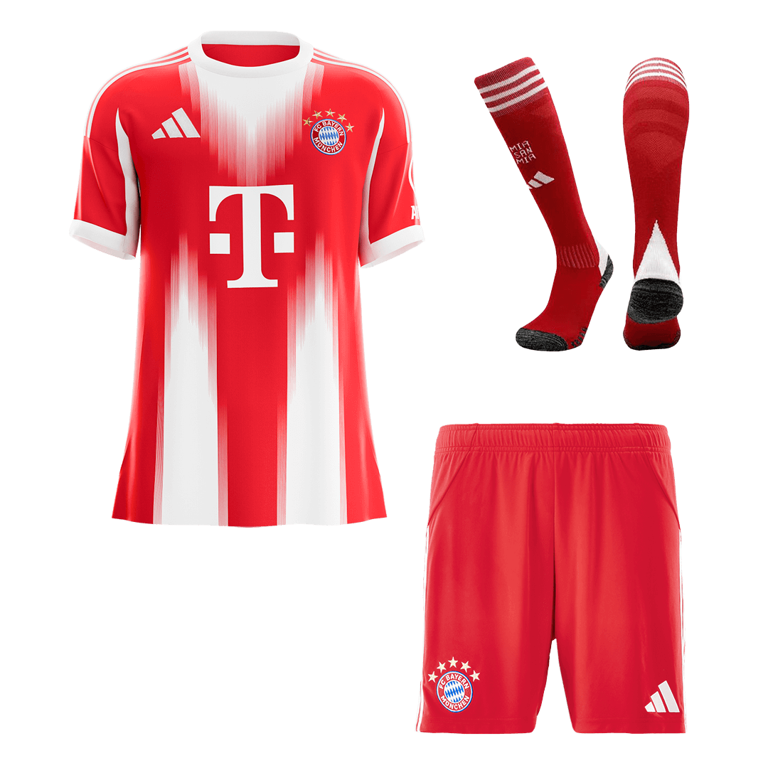 Bayern Munich Home Soccer Jersey Kit(Jersey+Shorts+Socks) 2025/26