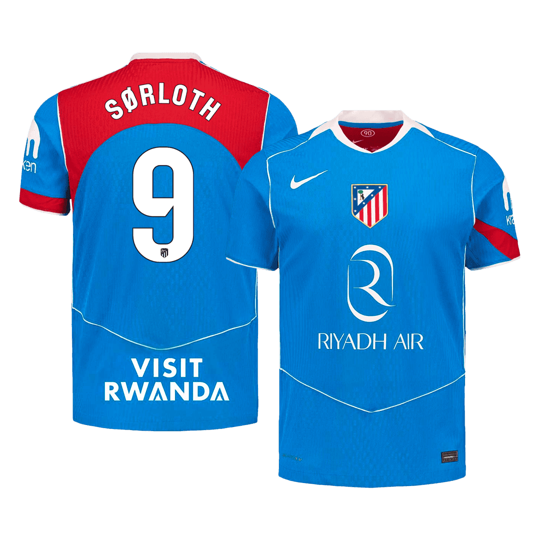 SØRLOTH #9 Atletico Madrid Third Away Soccer Jersey 2025/26 Player Version