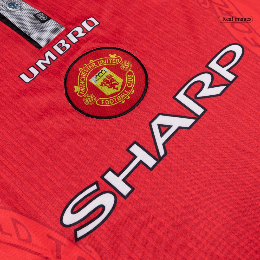 Retro 1996/97 Manchester United Home Soccer Jersey - Image 5