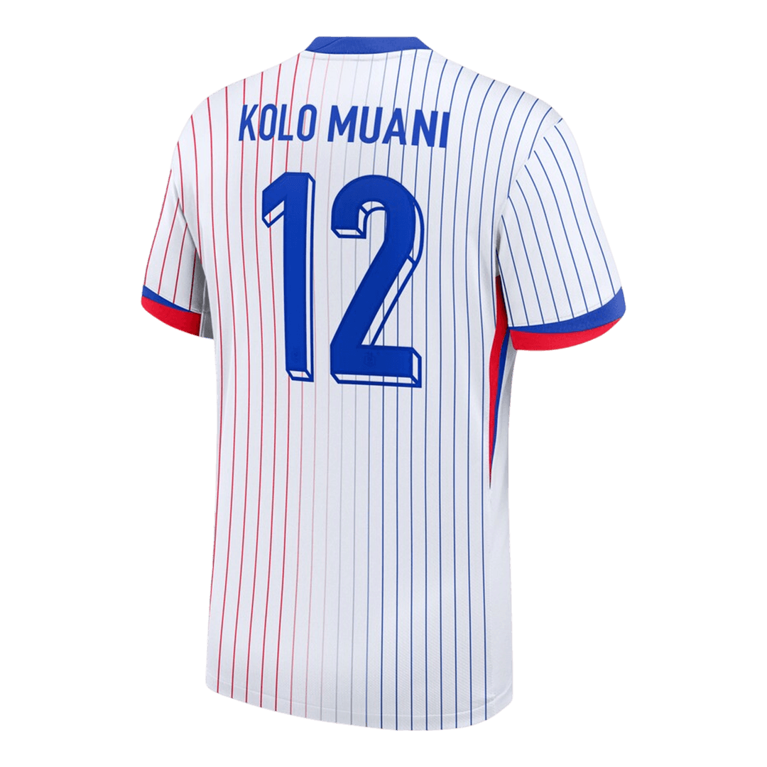 KOLO MUANI #12 France Away Soccer Jersey 2024 - Image 3