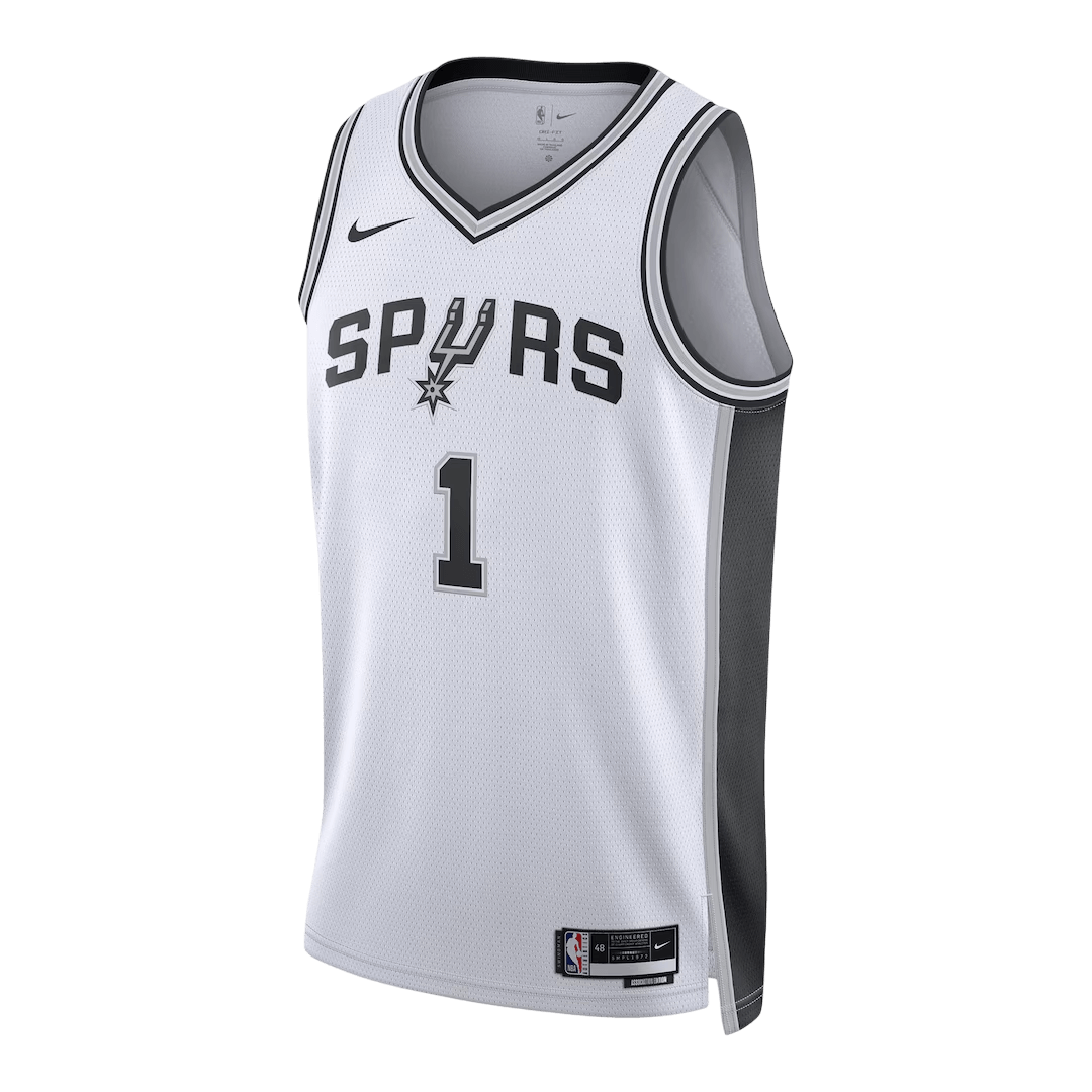 San Antonio Spurs Wembanyama #1 Swingman NBA Jersey - Association Edition - Image 2