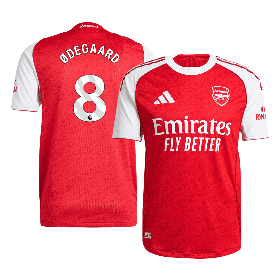 ØDEGAARD #8 Arsenal Home Soccer Jersey 2025/26 Player Version
