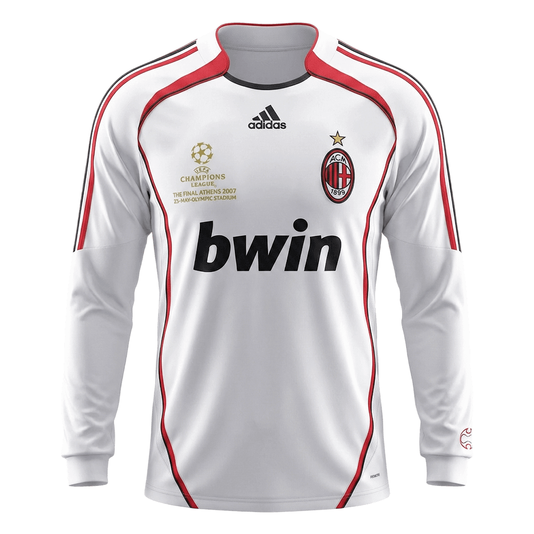 Retro 2006/07 AC Milan Away Long Sleeve Soccer Jersey - Image 2