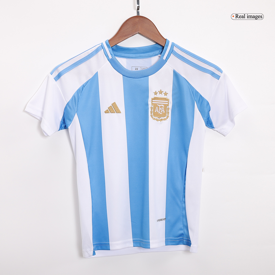 Kid's Argentina Home Soccer Jersey Kit(Jersey+Shorts) 2024 - Image 4