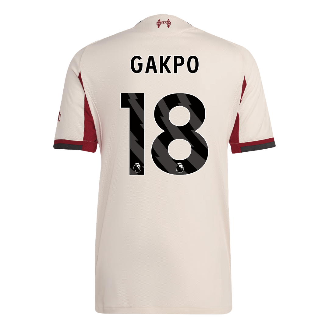 GAKPO #18 Liverpool Away Soccer Jersey 2025/26 Player Version - Image 3