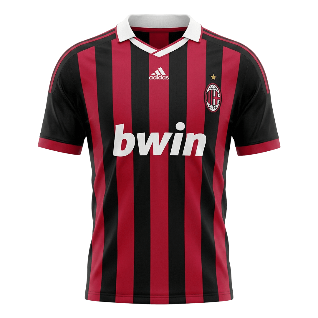 Retro 2009/10 AC Milan Home Soccer Jersey - Image 2
