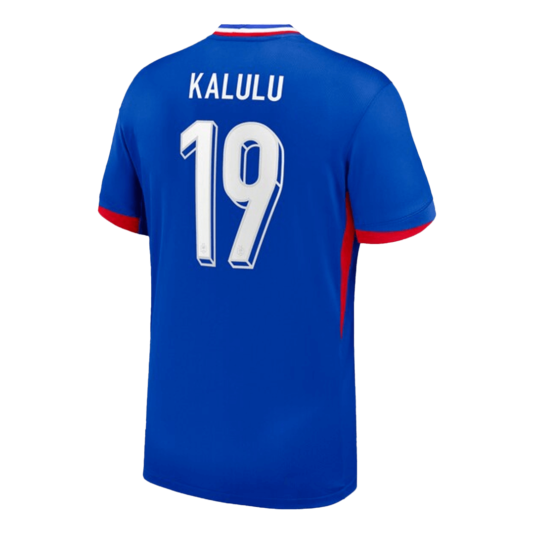 KALULU #19 France Home Soccer Jersey 2024 - Image 3