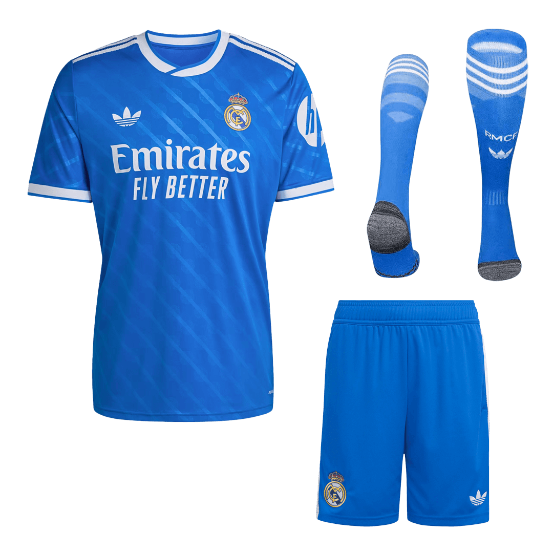 Real Madrid Third Away Soccer Jersey Kit(Jersey+Shorts+Socks) 2025/26