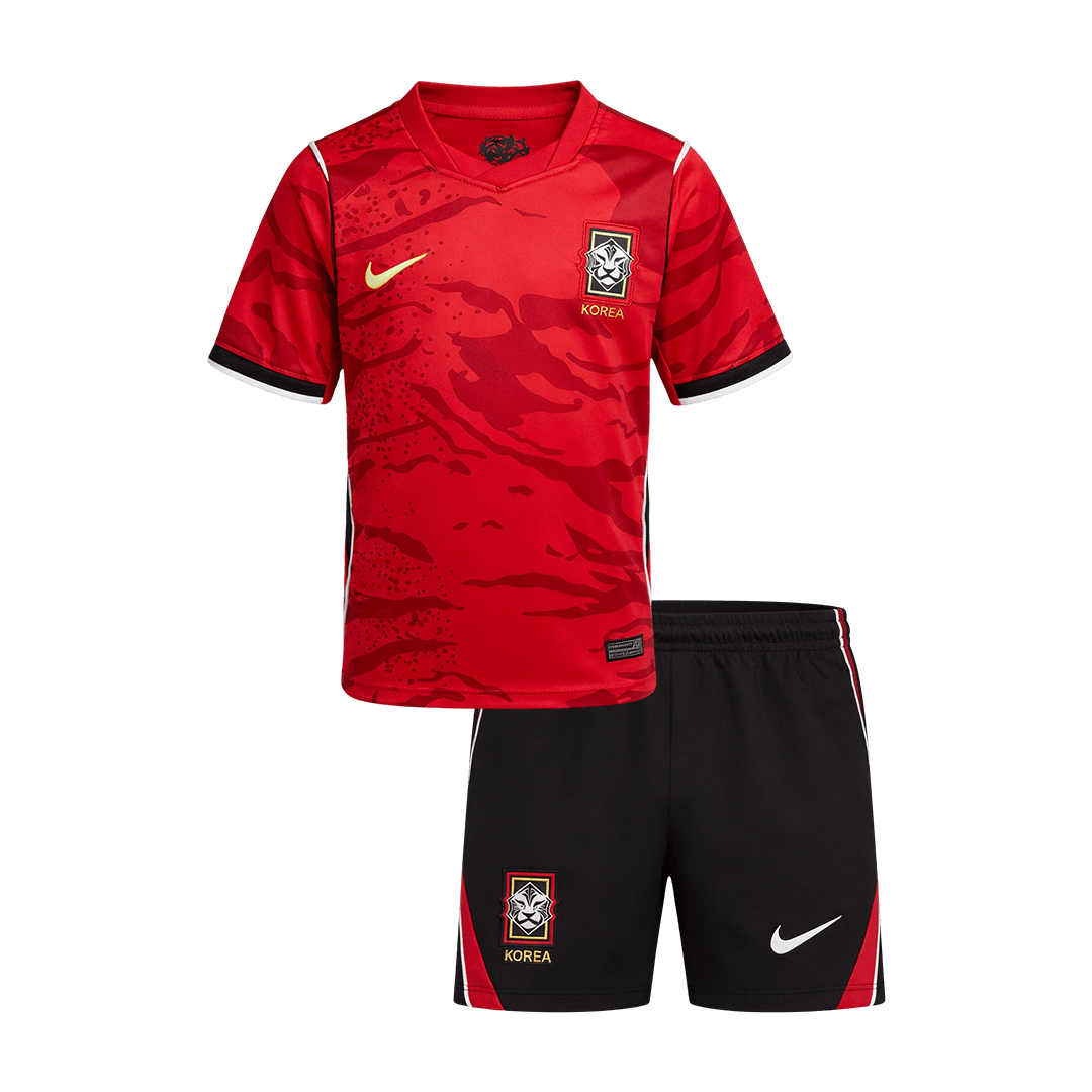 Kid's South Korea Home Soccer Jersey Kit(Jersey+Shorts) 2026