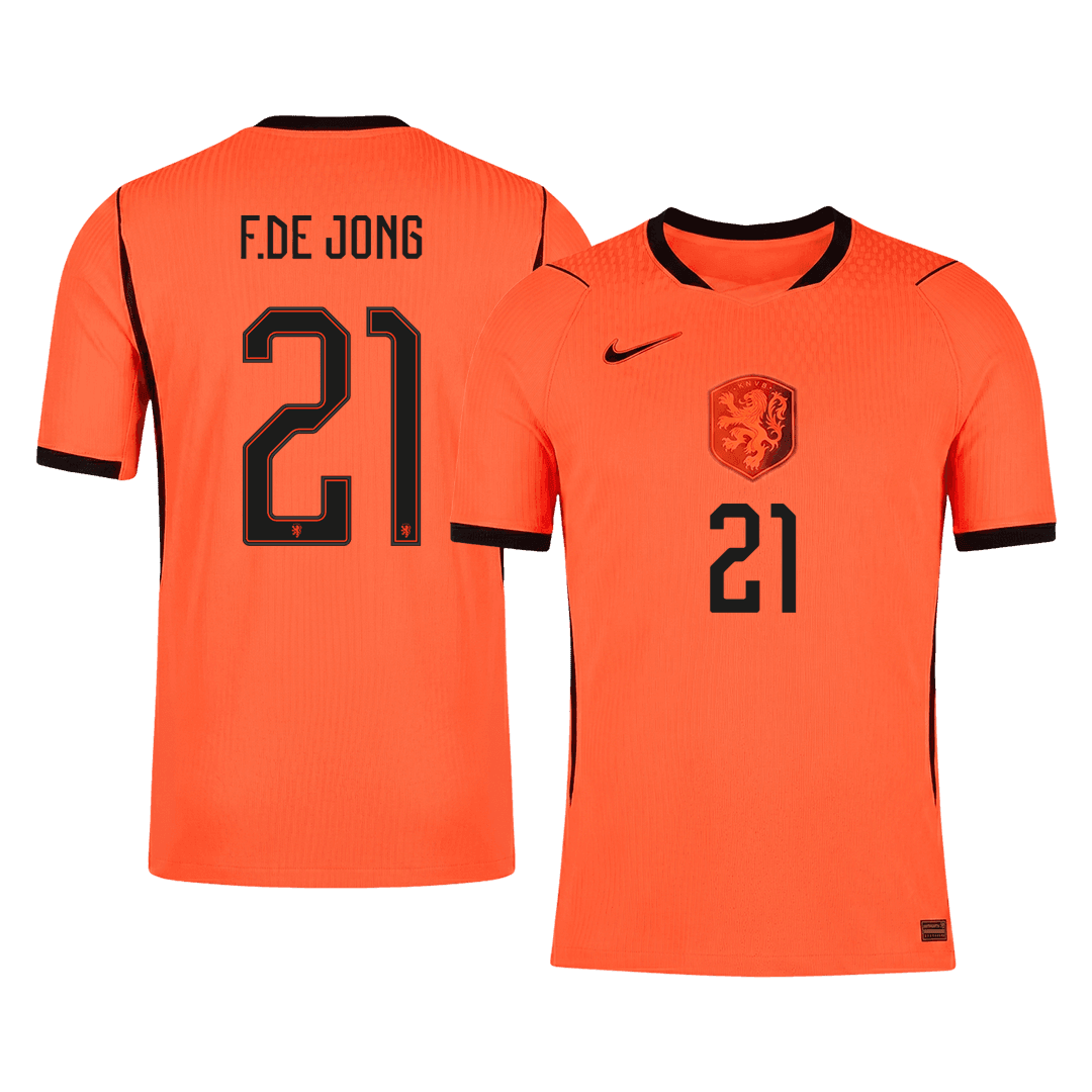 F.DE JONG #21 Netherlands Home Soccer Jersey 2026 Player Version
