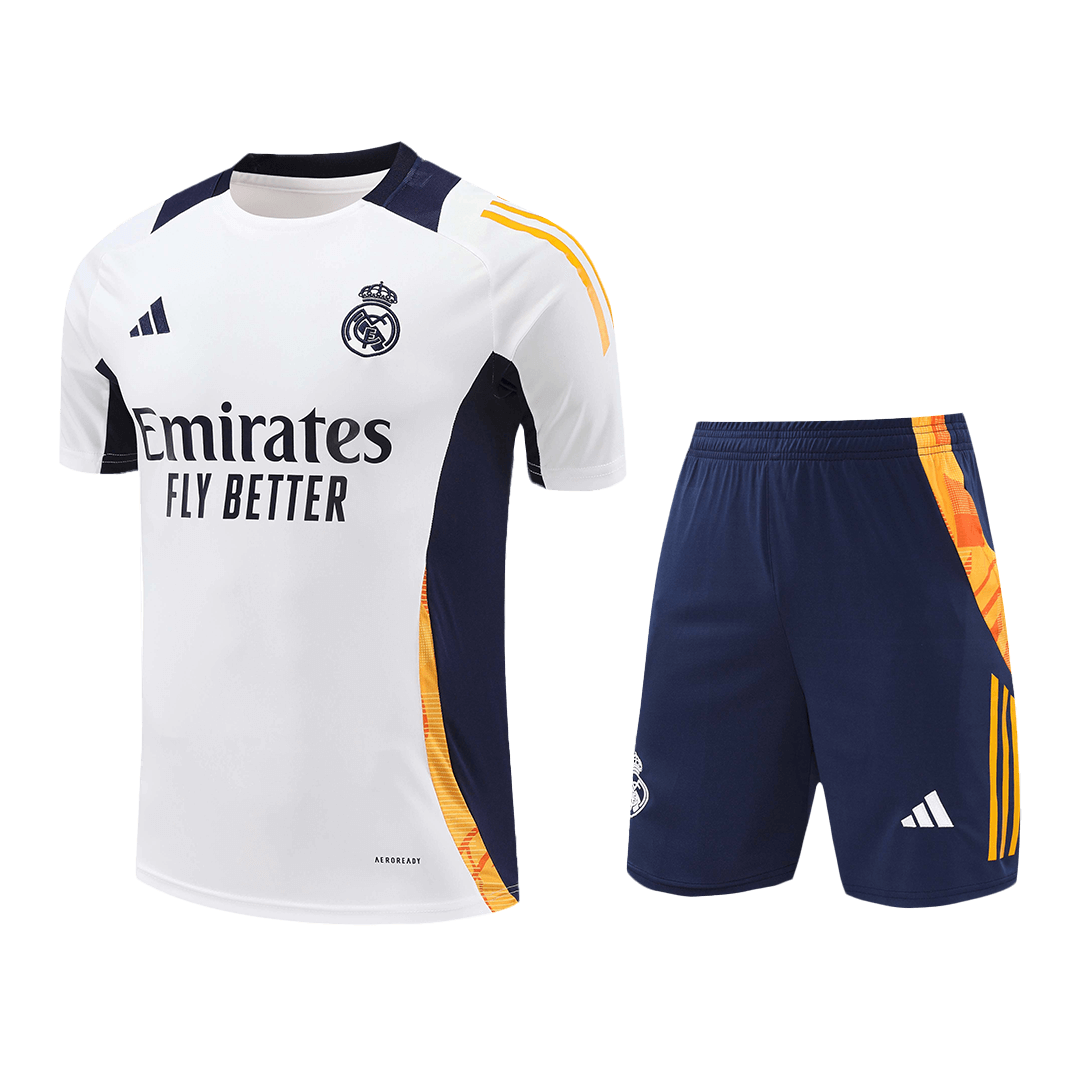 Real Madrid Pre-Match Soccer Jersey Kit(Jersey+Shorts) 2024/25 - Image 2