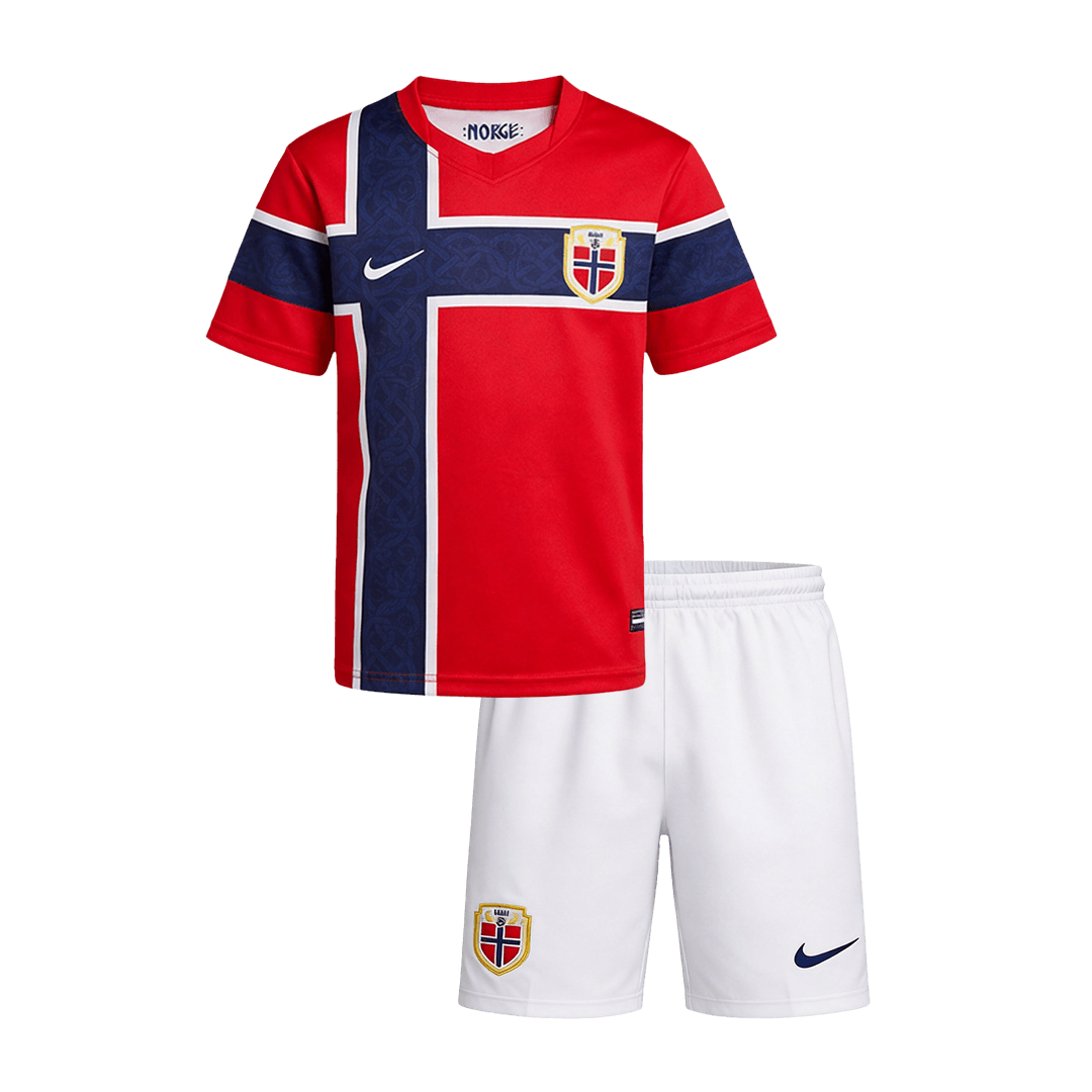 Kid's Norway Home Soccer Jersey Kit(Jersey+Shorts) 2026