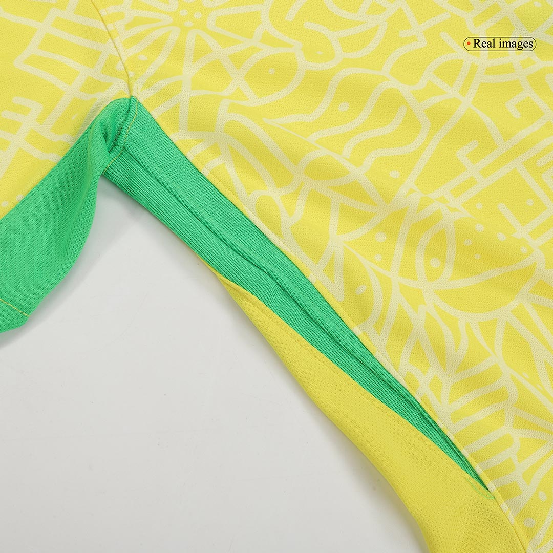 Brazil Home Soccer Jersey Kit(Jersey+Shorts) 2024 - Image 13