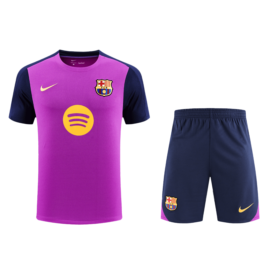 Barcelona Pre-Match Soccer Jersey Kit(Jersey+Shorts) 2025/26