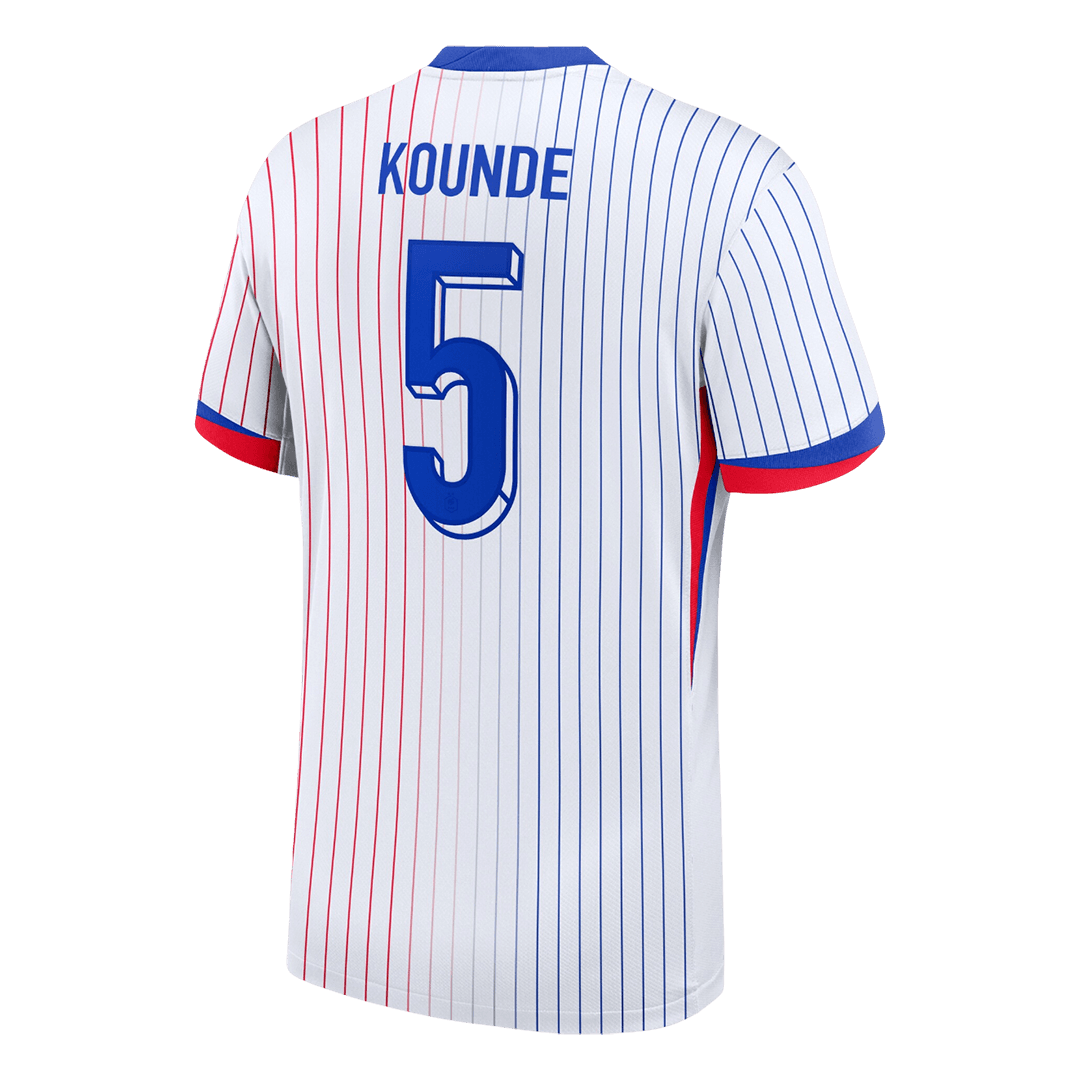 KOUNDE #5 France Away Soccer Jersey 2024 - Image 3