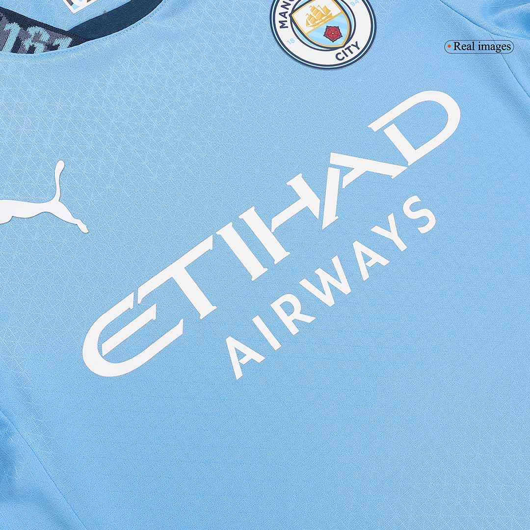 DE BRUYNE #17 Manchester City Home Soccer Jersey 2024/25 - UCL Player Version - Image 6