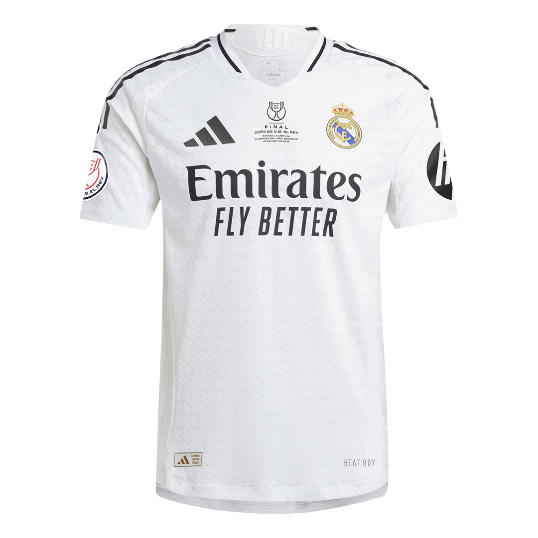 Real Madrid Home Soccer Jersey 2024/25 - Copa del Rey Final Player Version