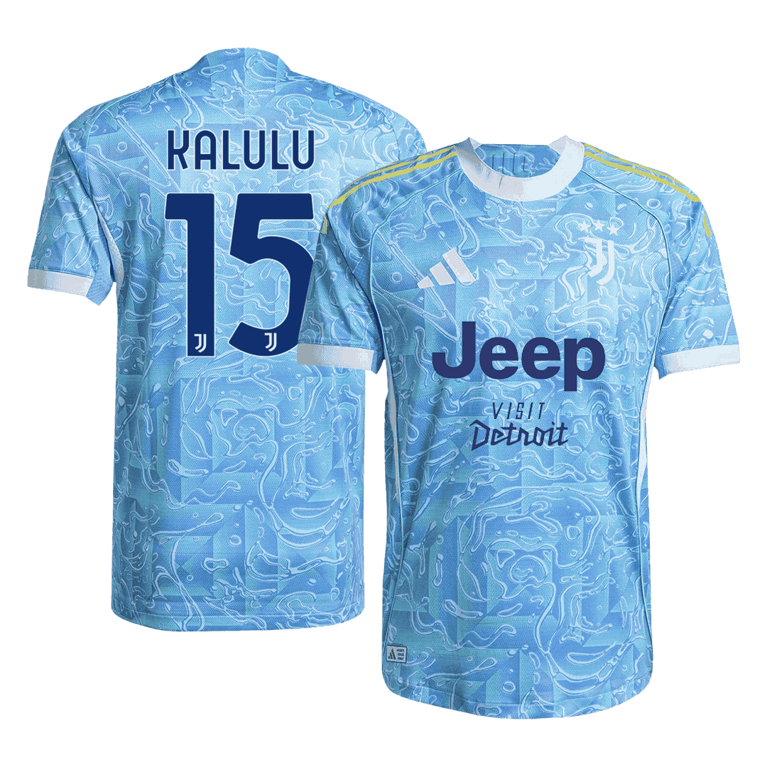 KALULU #15 Juventus Away Soccer Jersey 2025/26 Player Version