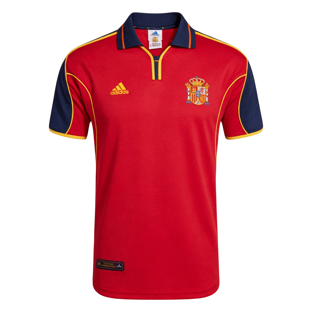 Retro 2000 Spain Home Soccer Jersey