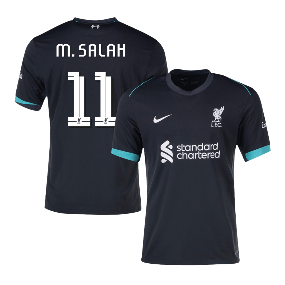 M.SALAH #11 Liverpool Away Soccer Jersey 2024/25 -UCL