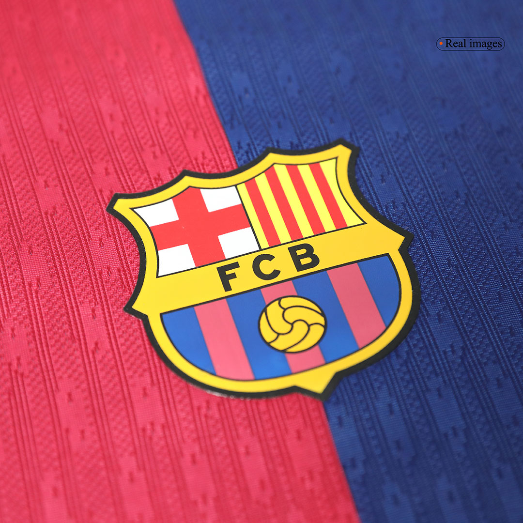 LAMINE YAMAL #19 Barcelona Home Soccer Jersey 2024/25 Player Version - Image 3