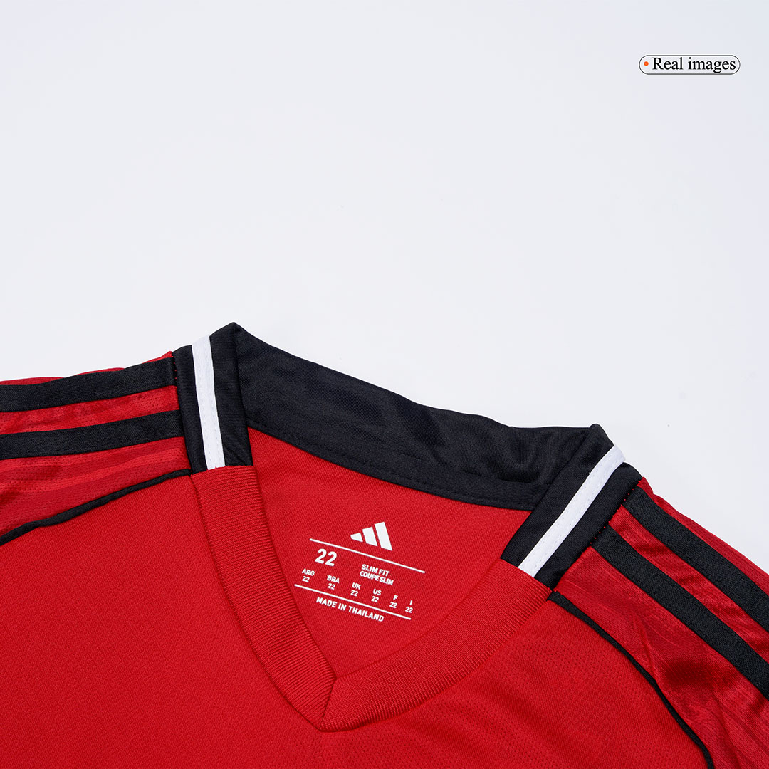Kid's Manchester United Home Soccer Jersey Kit(Jersey+Shorts+Socks) 2025/26 - Image 7