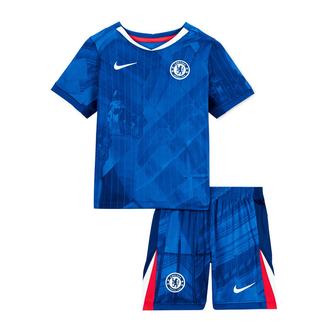 Kid's Chelsea Home Soccer Jersey Kit(Jersey+Shorts) 2025/26