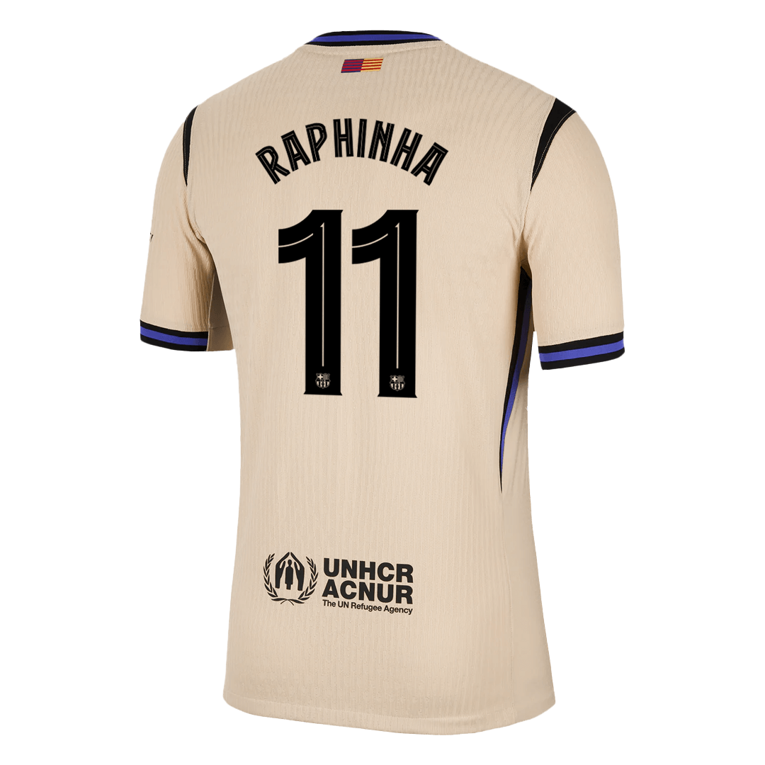 RAPHINHA #11 Barcelona Away Soccer Jersey 2025/26 - UCL Player Version - Image 3