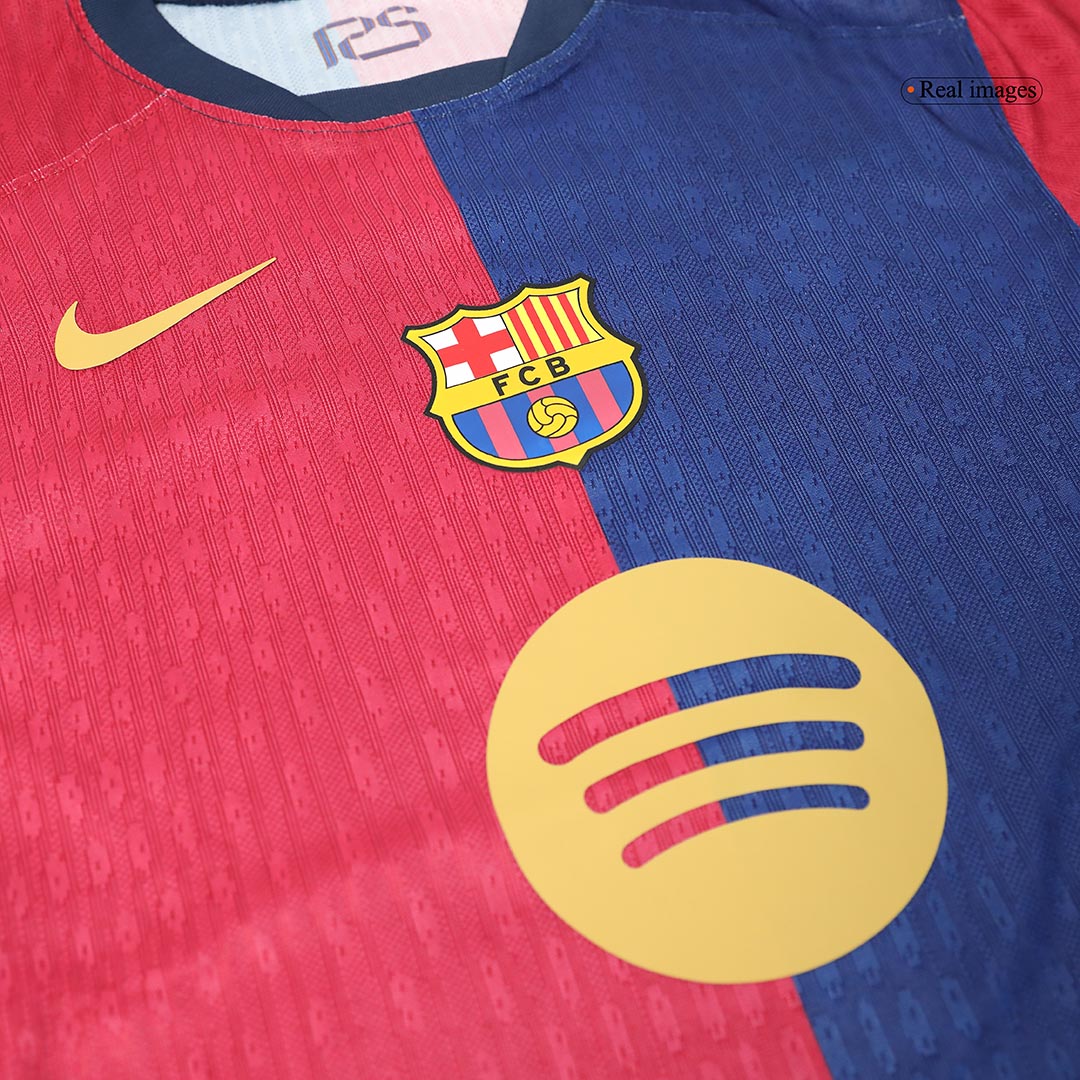 LAMINE YAMAL #19 Barcelona Home Soccer Jersey 2024/25 Player Version - Image 6
