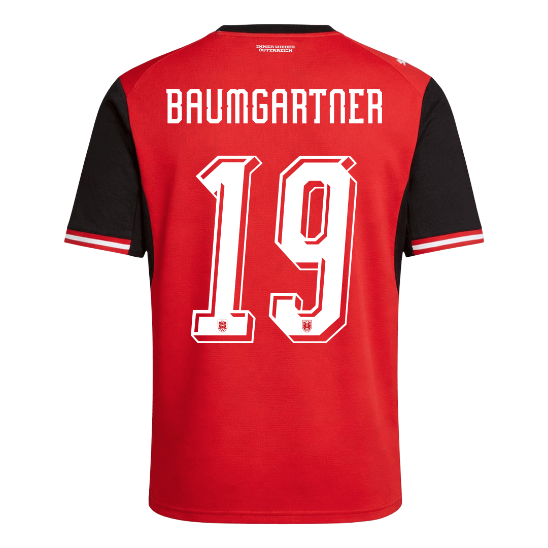 BAUMGARTNER #19 Austria Home Soccer Jersey 2026 - Image 4